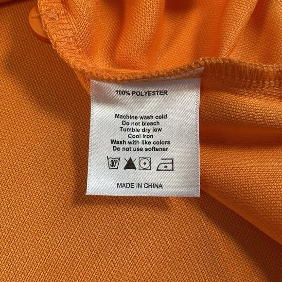 Loudmouth Golf Polo Shirt Mens Lightweight Performance Orange Size Medium NEW - Picture 10 of 12